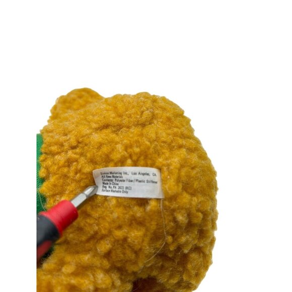 Vintage 1987 Baby Fozzie Bear Muppet Babies 8” Christmas Plush Toy Jim Henson - Picture 6 of 8